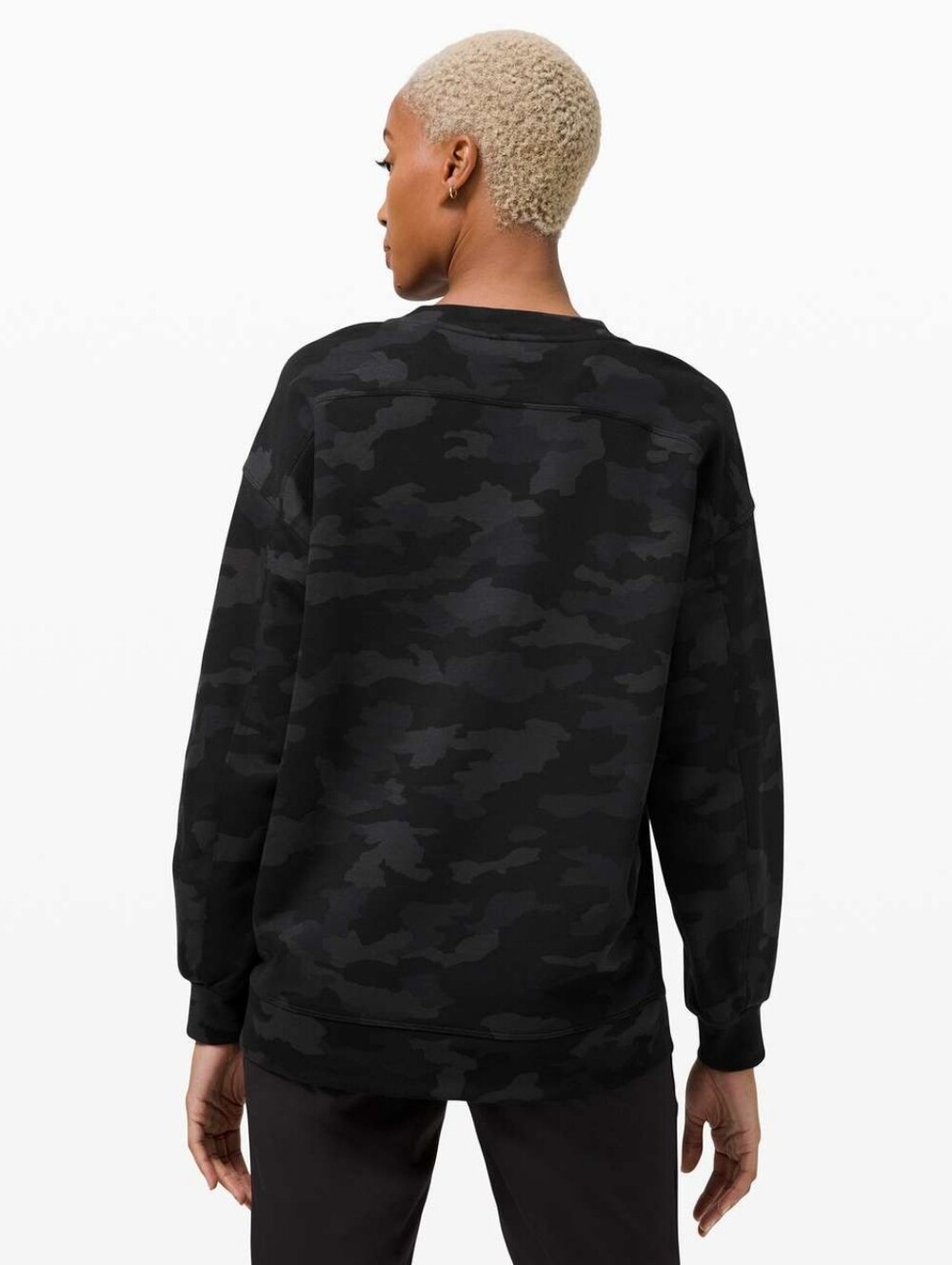 Lululemon Perfectly Oversized Crew Heritage 365 Camo Deep Coal Multi - Picture 4 of 9
